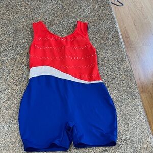 Cat & Jack and Blue Gymnastics Leotard size large 10/12